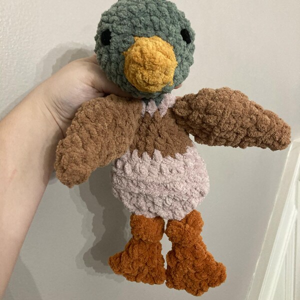 MINI Duke Duck Knotted Lovey — Crochet Duck PATTERN - Etsy