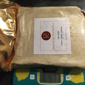 Beurre De Cacao Bio 100% Non Raffiné 1 Kg - Pur, Cru, Naturel, Hydratant Corps Et Cheveux