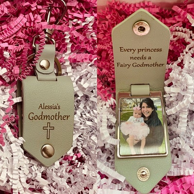 Personalized Leather Photo Keychain, Drive Safe, Handwritten Message ...