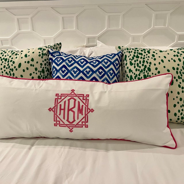 Baby Girl Monogram Lumbar Pillow – Annapolis Pillow Company