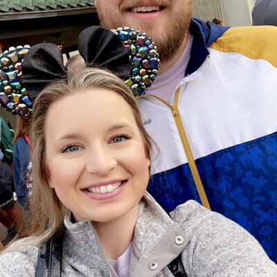 Minnie Mouse Disney Women's Monogram Button Pullover Sweatshirt ...