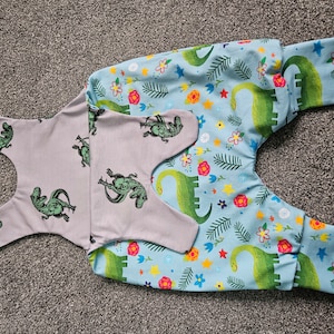 JUMPY Baby Romper Pattern Pdf Sewing, REVERSIBLE Jersey Woven Harem ...