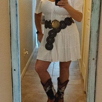 tooled leather sandals