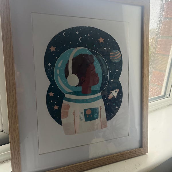 Astronaut Poster for Children's Room Gift Idea for Children Children's ...
