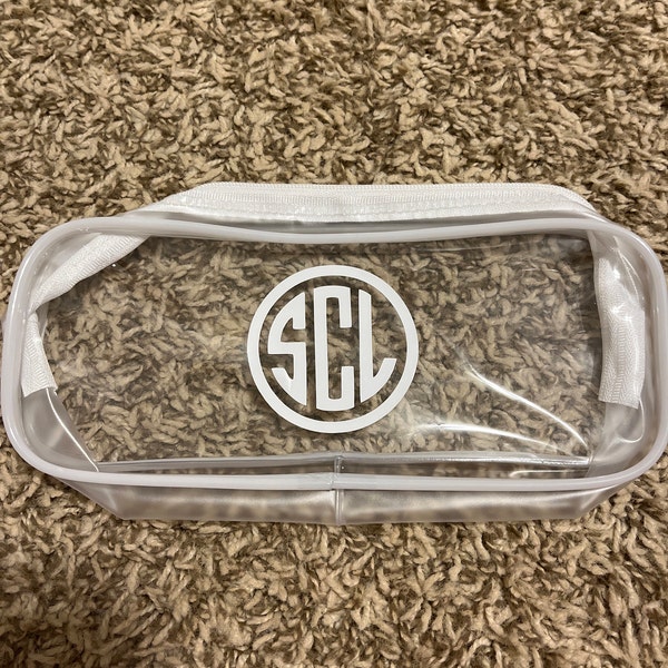 CUSTOM Monogram Pouch - Etsy