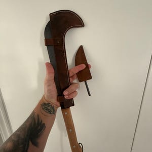 キャンプ用マチェット、手鍛造52100炭素鋼、切断ツール、ブッシュ