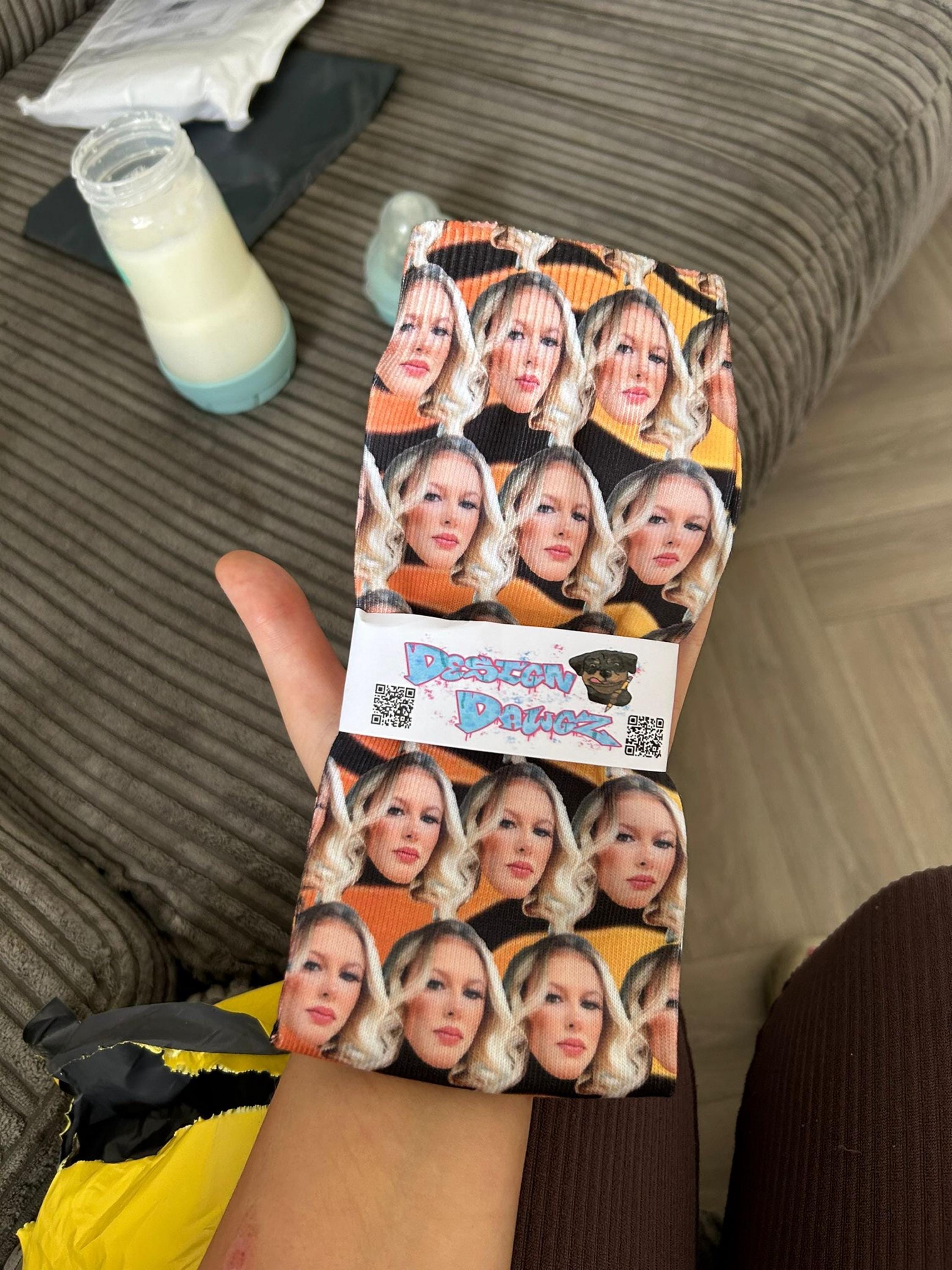 Full Face Photo Printed Socks Personalised Custom Designs | Birthday, Christmas, Fathers Day | Kids and Adult sizes