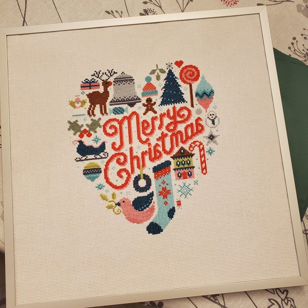 Christmas Heart - Cross Stitch Pattern (digital Format - PDF) - Etsy