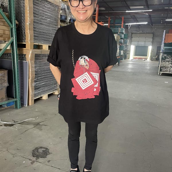Trendy Bow Oversized Tee main image 1