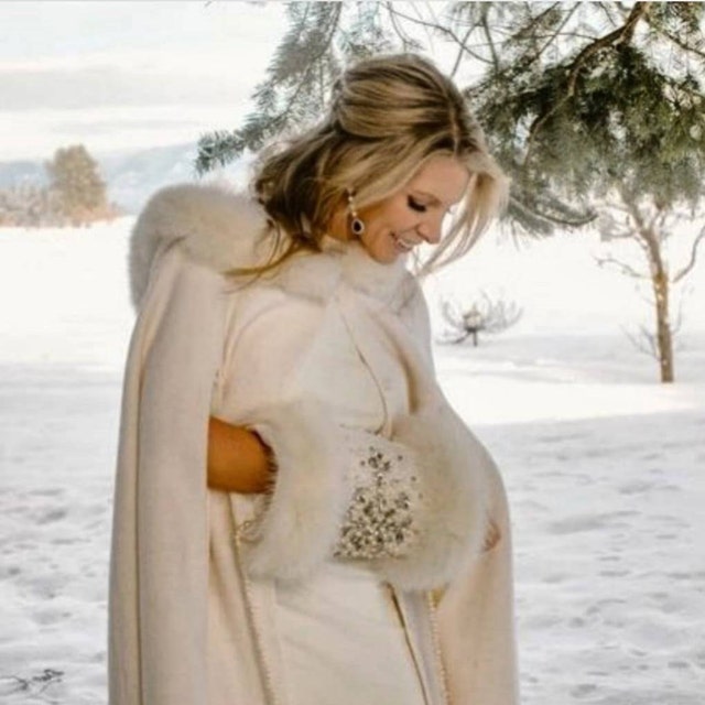 Bridal Jacket for Winter Wedding Dress, Ivory Wedding Coat