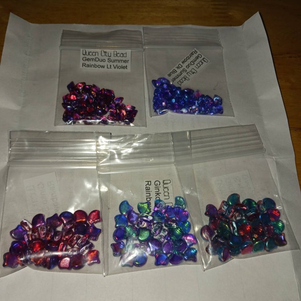Perles Céramique Look Violet Or - Minos 2.5x3mm - Lot De 10g - DIY Bijoux - Neuf - Fabriqué En France