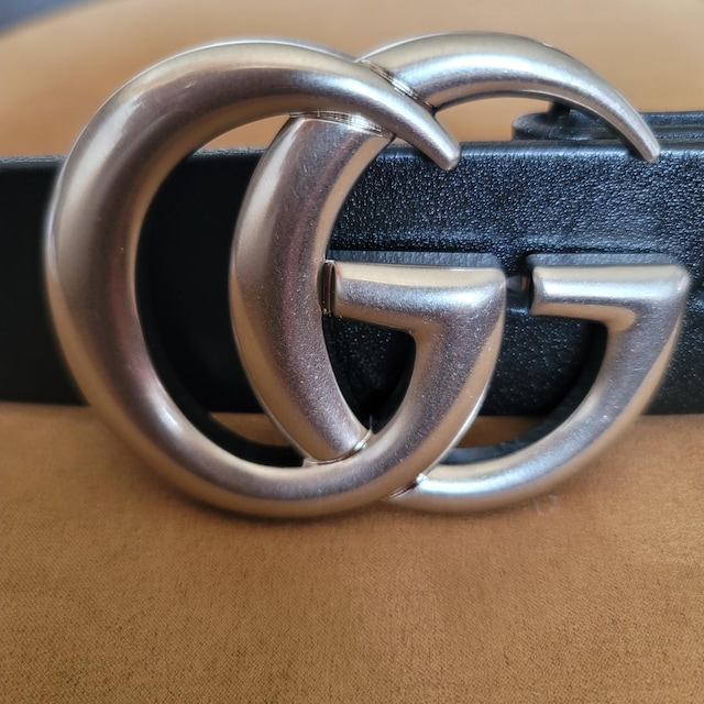 Vintage Gucci Belt Buckle GG Silver Marmont Interlocking  display picture 1