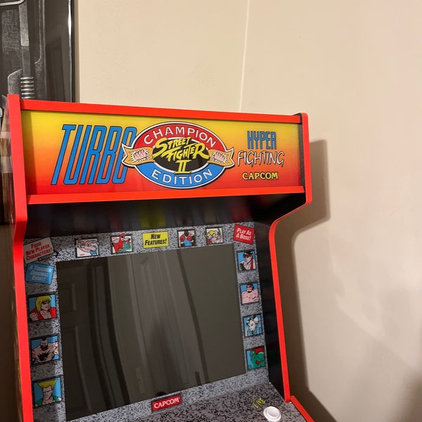 Arcade1up Riser Stickers Street Fighter 2 Turbo 35th Arcade 1up Cabinet Riser Graphics Decals ...