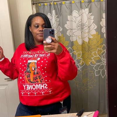Ugly Christmas Sweater Cardi B All I Want for Christmas is Shmoney ...