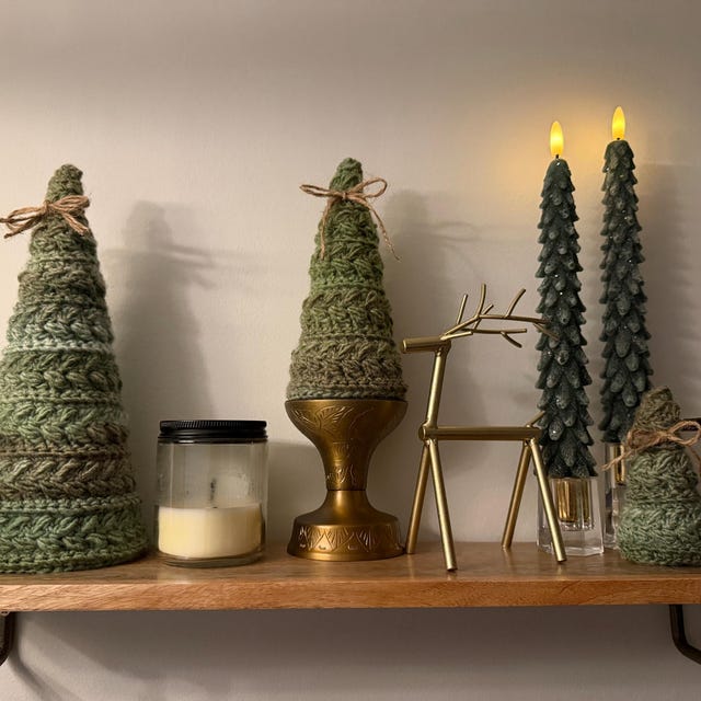 A customer's finished Wheat Stitch Tree Crochet Pattern + Video
