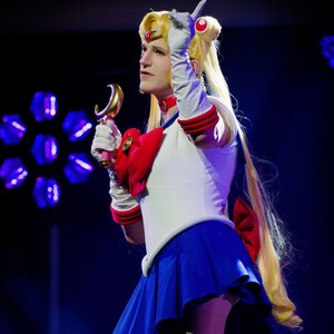 セーラームーン 月野うさぎ セレニティ コスプレウィッグ：取り外し