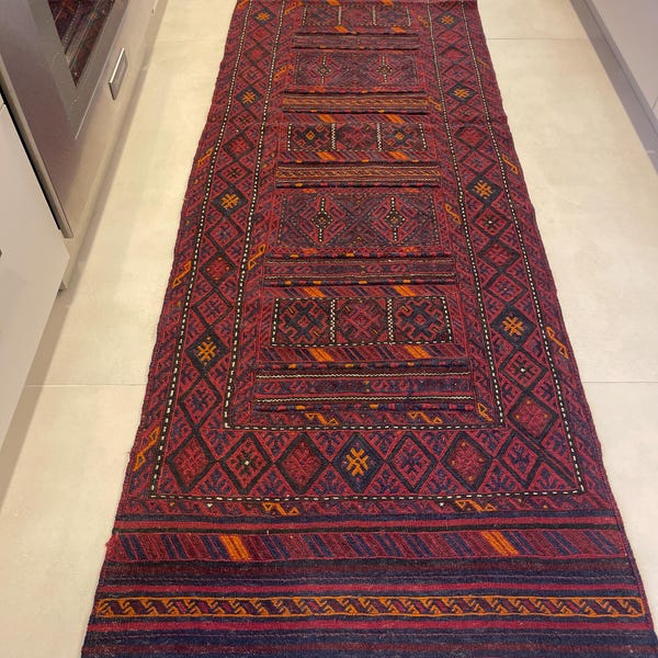 Shindand Rug 2'11 X 9'11 Feet, Beautiful Vintage Afghan Tribal Best Baluchi Shindand ...