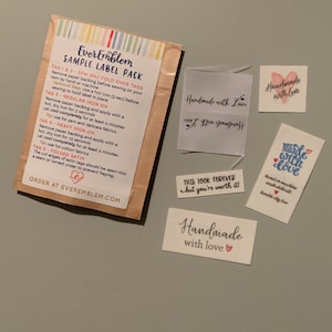Sample Label Pack - Includes One of Each Tag Type, Tags Are Generic ...