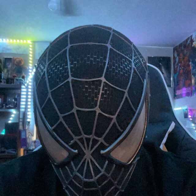 コスプレ　ブラック　スパイダーマン　マスク　トビー　マグワイア　サム・ライミ版 コスプレ スパイダーマン マスク トビー マグワイア サム