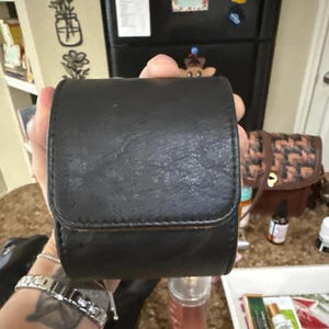 Personalized Leather Watch Box, Vegan Leather Watch Box, Watch Roll for 3 Watches, Wedding groomsmen gift, Watch travel case, Birthday gifts