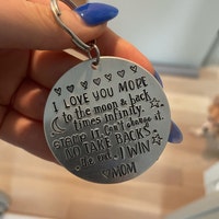 Custom Keychain WHATEVER Text You Want 20 Fonts to Choose From and Many ...