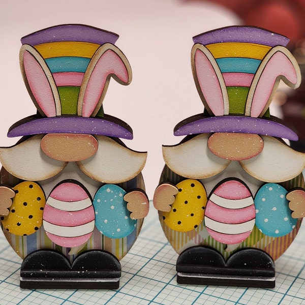 Bunny Gnome SVG File | Lucky | Laser Cut File | Glowforge | Easter ...