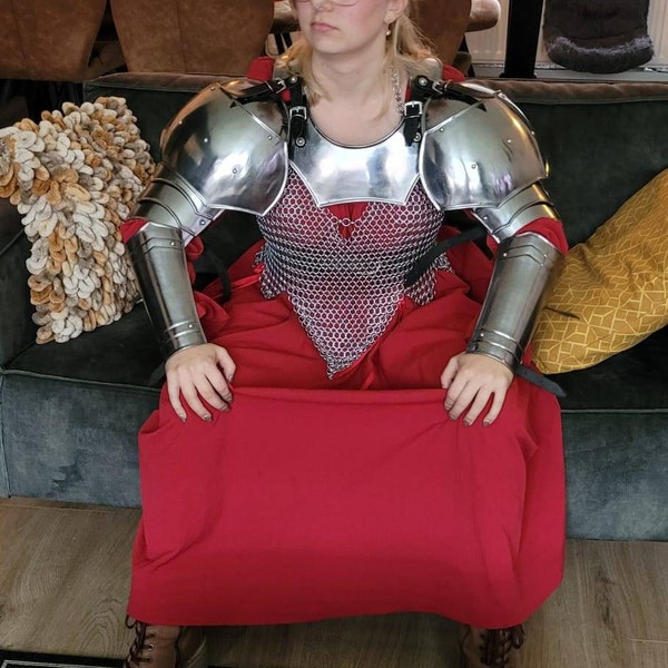Ensemble d'armures pour femmes : chevalier médiéval SCA GN Cosplay - France