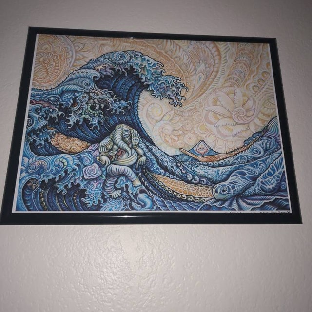 Hokusai - the Great Wave (randal Roberts Remix) 18x24 Print