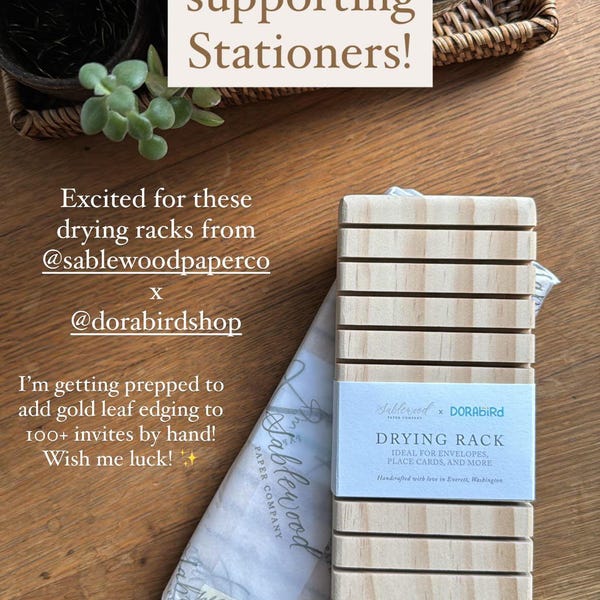 Drying Rack // Envelope Drying Rack / Calligraphy Drying Rack / Card ...