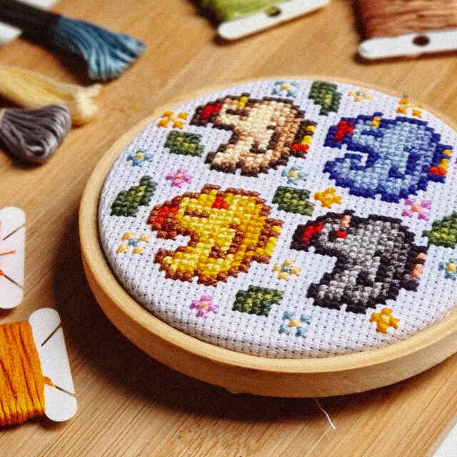 totooo様 Toto Cross Stitch Pattern - Kawaii, Cute, Aesthetic, Mini, Totoro