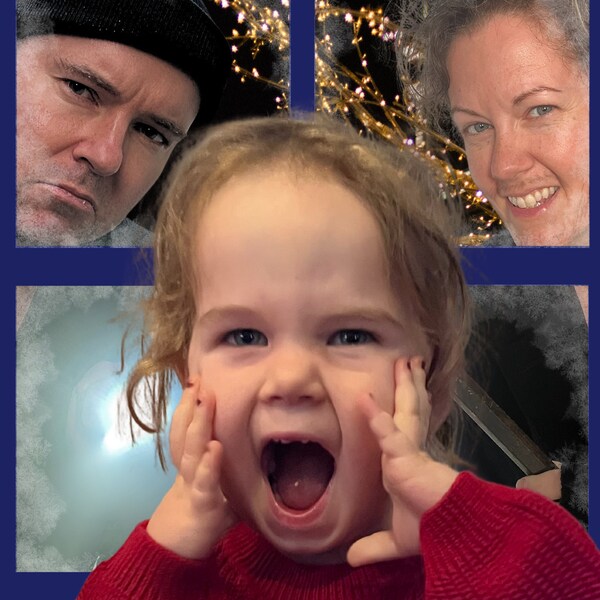 Home Alone Christmas Card, Funny Christmas Card Template, Photo Card