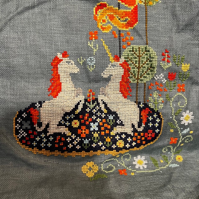 Unicorn Tapestry Modern Cross Stitch Pattern by Tiny Modernist Etsy Canada