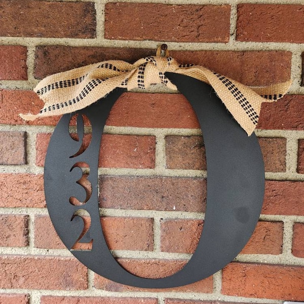 Metal Letter Address Sign, Initial Address Metal Sign - Etsy