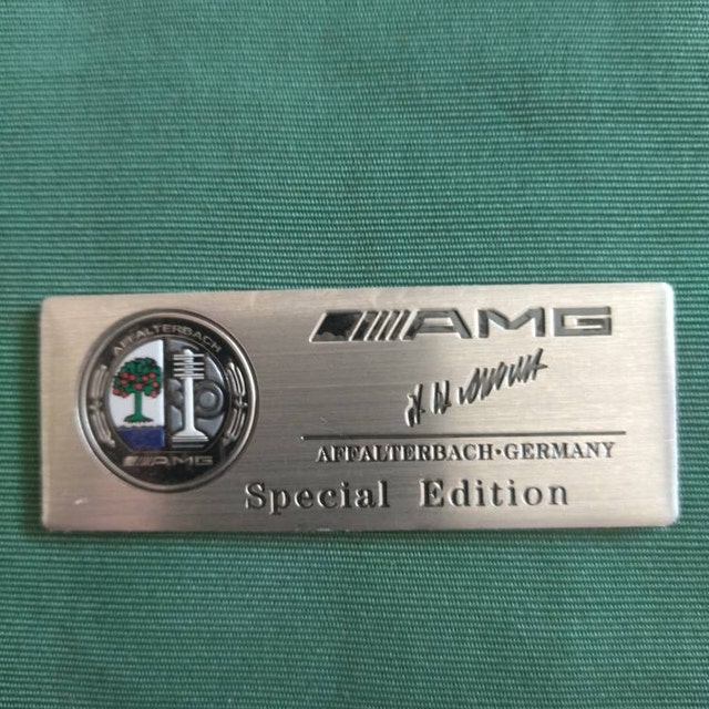 Logo Amg AMG Logo Emblem Aufkleber Affalterbach Mercedes Special Edition 8 X 3cm Schwarz Echappement AMG - Foto 12