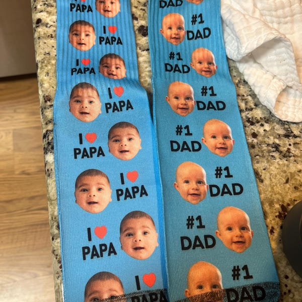 Custom Father's Day Socks, Custom Face Socks, Personalized Socks, Gifts ...