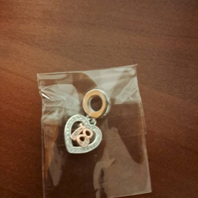 Authentic Pandora Charm, Daughter And Mother In Law Split Dangle, #799321C01 - Foto 7