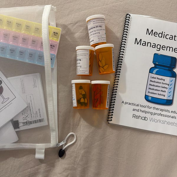 Medication Management Kit - Occupational Therapy Resources, Speech ...