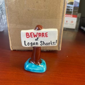 Ceramic Aquarium Sign ~ Custom made with your message on the sign