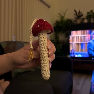 Mushroom Vape Pen Holder Crochet Mushroom Vape Pouch Vape Purse Vape