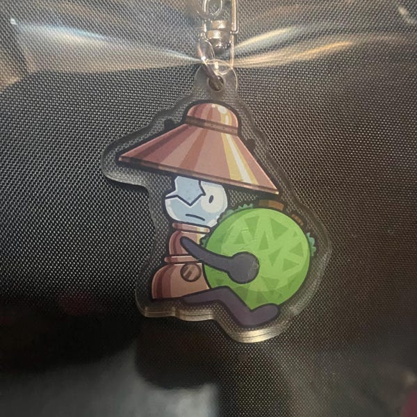 HFJONE Airy Enamel Pin, Acrylic Keychain, and Holographic Vinyl Sticker ...