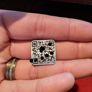 Mini QR Code Tag QR Code Card Durable Reusable - Etsy