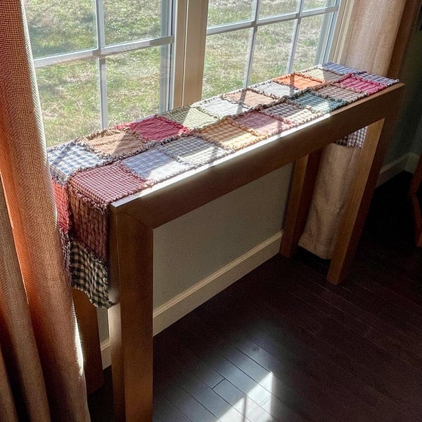 Diy Rag Table Runner Primitive Rag Table Runner, Random Colors - Etsy