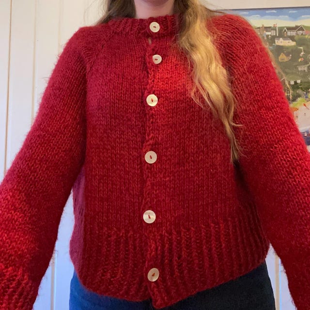 Klara Cardigan / English Knitting Pattern / Women's Cardigan