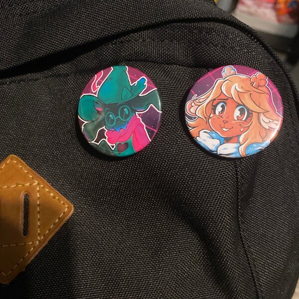 Deltarune Pin Badges Various Sizes 38mm and 58mm - Etsy