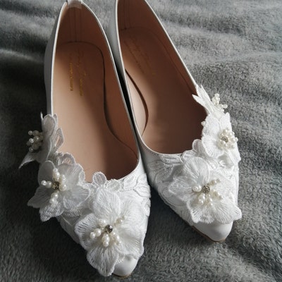 Wedding Shoes Flats, Bridal Shoes for Bride, Bridal Shoes Low Heel ...