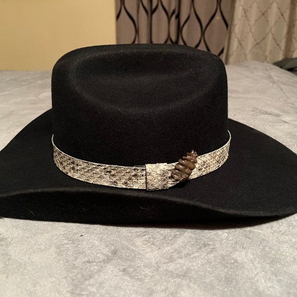 Vintage Rattle Ropes Hat Genuine Rattlesnake 1