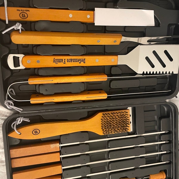 Personalized Grill Set - Grill Tools - Grilling Gifts - Grilling Set ...