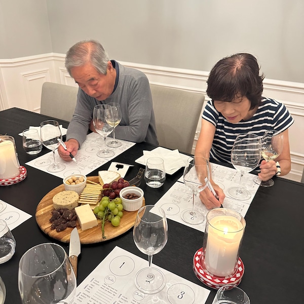 Wine Tasting Placemat. Blind Tasting. 6 Wines. Wine and Chocolate ...
