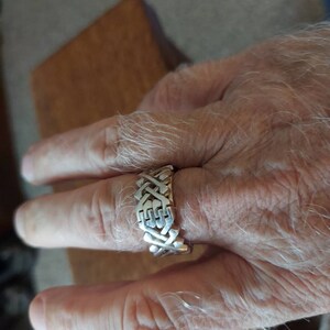 NEW Design DUAL PUZZLE Ring Handmade Turkish Puzzle Ring 4+4