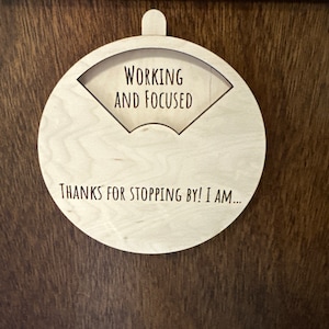 Personalized Work From Home Privacy Sign Wood Custom Do Not Disturb ...